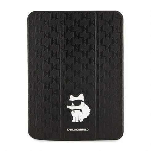 Karl Lagerfeld Folio Magnet Allover Saffiano Monogram NFT Choupette - torbica za iPad 10,9" (2022) (crna)