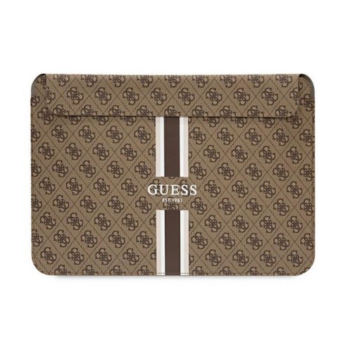 Guess 4G Printed Stripes Computer Sleeve - 14" torbica za prijenosno računalo (smeđa)