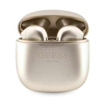   Guess True Wireless Script Logo BT5.3 - TWS slušalice + torbica za punjenje (zlato)