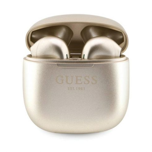 Guess True Wireless Script Logo BT5.3 - TWS slušalice + torbica za punjenje (zlato)