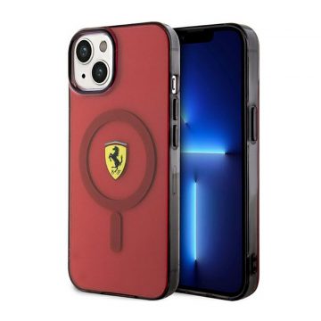   Ferrari Translucent MagSafe - maska ​​za iPhone 14 (crvena)