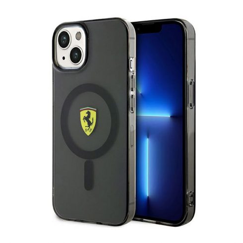 Ferrari Translucent MagSafe - maska ​​za iPhone 14 (crna)