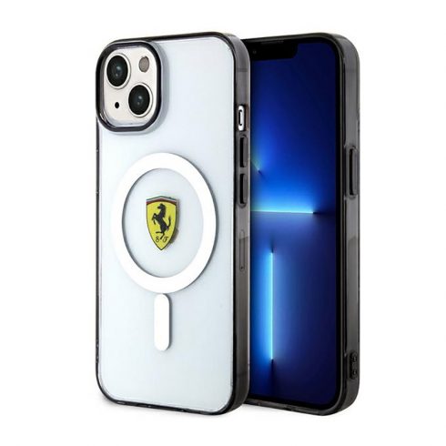 Ferrari Outline Magsafe - Maska za iPhone 14 Plus (prozirna)