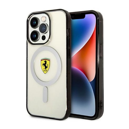 Ferrari Outline Magsafe - Maska za iPhone 14 Pro (prozirna)