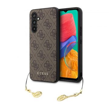   Guess 4G Charms Collection - Maska za Samsung Galaxy A54 5G (smeđa)