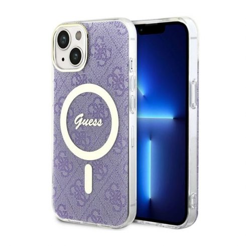 Guess 4G MagSafe - Maska za iPhone 14 (ljubičasta)