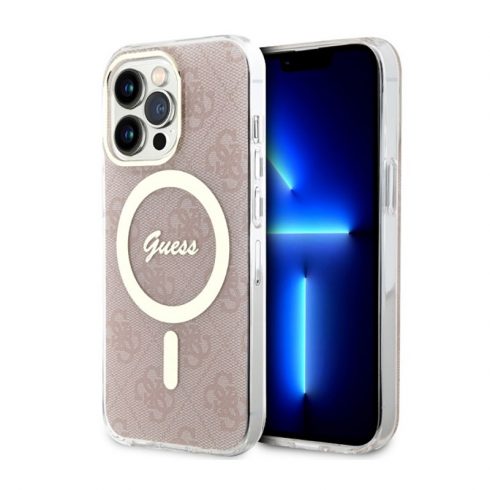 Guess 4G MagSafe - Maska za iPhone 13 Pro (roza)