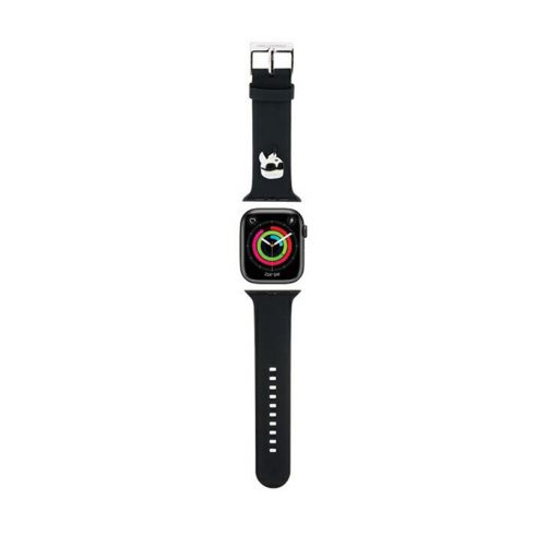 Karl Lagerfeld 3D Rubber Karl Head NFT - remen za Apple Watch 38/40/41 mm (crni)