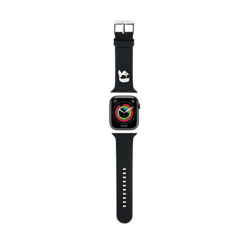 Karl Lagerfeld 3D Rubber Karl Head NFT - remen za Apple Watch 42/44/45/49 mm (crni)