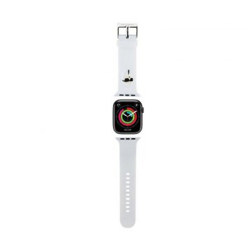   Karl Lagerfeld 3D Rubber Karl Heads NFT - remen za Apple Watch 38/40/41 mm (bijeli)