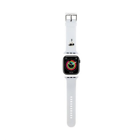 Karl Lagerfeld 3D Rubber Karl Heads NFT - remen za Apple Watch 38/40/41 mm (bijeli)