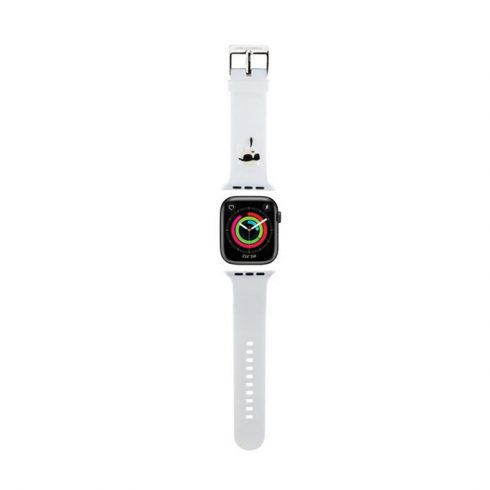 Karl Lagerfeld 3D Rubber Karl Heads NFT - remen za Apple Watch 42/44/45/49 mm (bijeli)