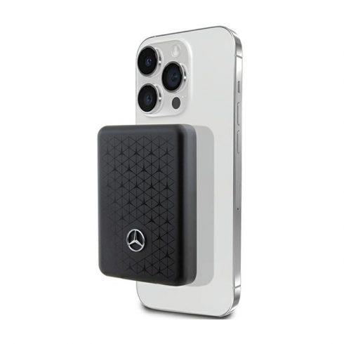 Mercedes Stars Pattern MagSafe - Power Bank induktivni 5000 mAh 15W MagSafe (crni)