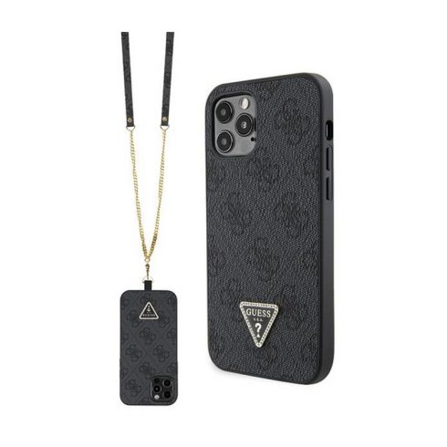 Guess Crossbody 4G Metalni Logo - iPhone 12 / iPhone 12 Pro Case (crna)