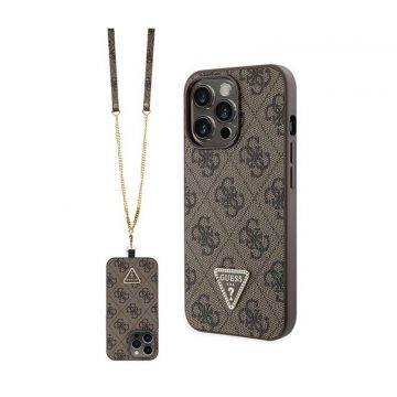   Guess Crossbody 4G Metalni Logo - iPhone 13 Pro Case (smeđa)