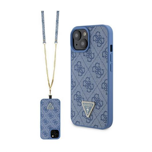 Guess Crossbody 4G Metalni Logo - iPhone 15 Case (plava)