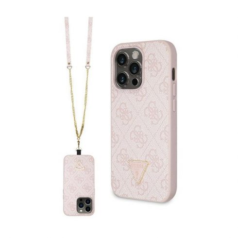 Guess Crossbody 4G Metalni Logo - iPhone 14 Pro Case (roza)