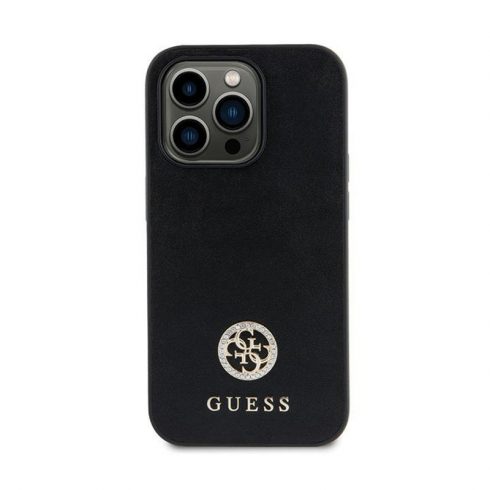 Guess 4G Strass Metal Logo - iPhone 15 Case (crna)