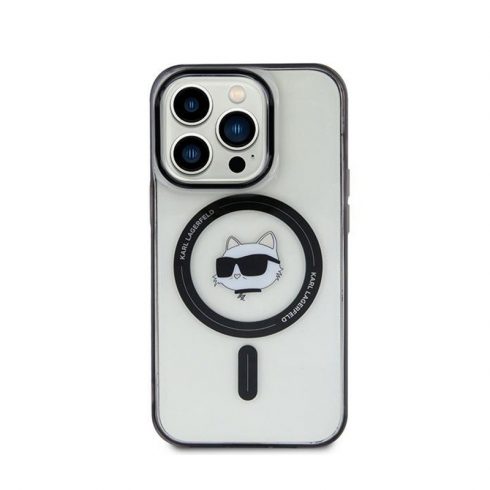 Karl Lagerfeld IML Choupette Head MagSafe - futrola za iPhone 15 (prozirna)