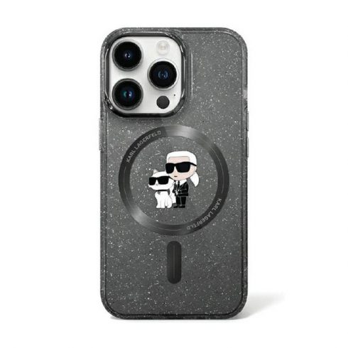 Karl Lagerfeld Karl & Choupette Glitter Magsafe - iPhone 11 Case (crna)