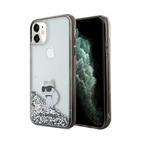 Karl Lagerfeld Liquid Glitter Choupette - futrola za iPhone 11 (prozirna)