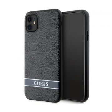   Guess 4G Printed Stripe - maska ​​za iPhone 11 / iPhone XR (siva)