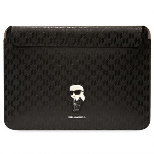 Karl Lagerfeld NFT Saffiano Monogram Ikonik Karl Sleeve - 14" torbica za prijenosno računalo (crna)