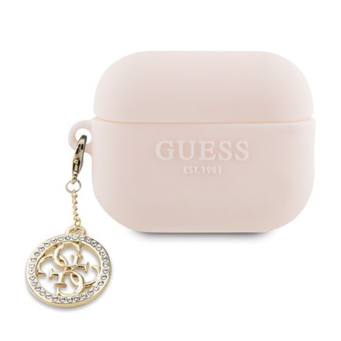 Guess 3D Rubber 4G Diamond Charm - torbica za AirPods Pro 2 (roza)