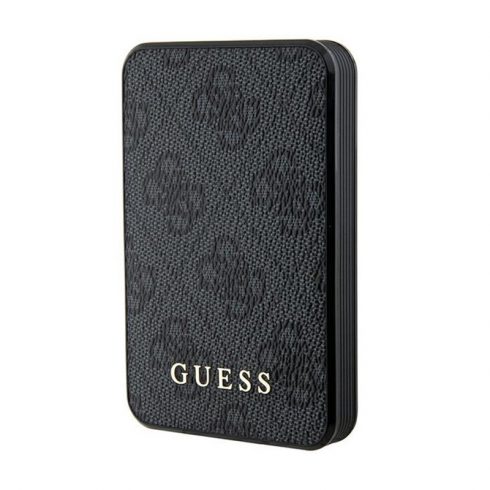 Guess 4G Leather Metal Logo - Power Bank 5000 mAh 15W (crna)