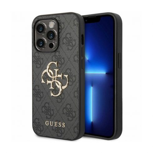 Guess 4G Big Metal Logo - Futrola za iPhone 15 Pro (siva)