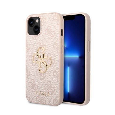 Guess 4G Big Metal Logo - Futrola za iPhone 15 (roza)