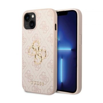 Guess 4G Big Metal Logo - Futrola za iPhone 15 Plus (roza)