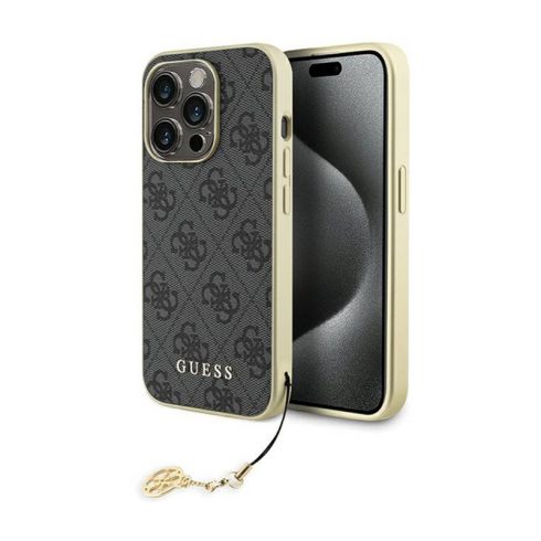 Guess 4G Charms Collection - iPhone 15 Pro Case (siva)