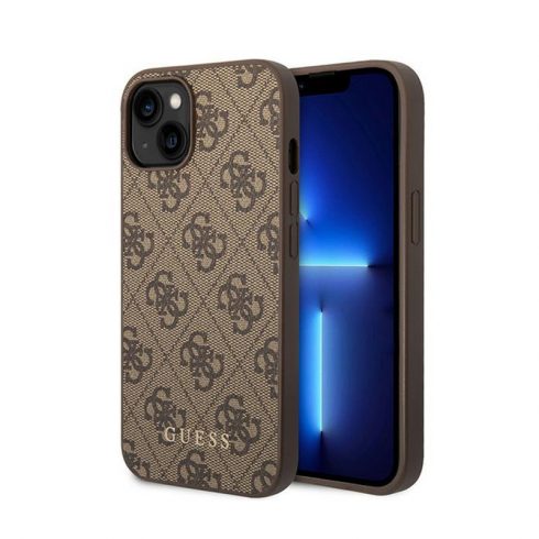 Guess 4G Metal Gold Logo - iPhone 15 Plus Case (smeđa)