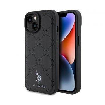 US Polo Assn Yoke Pattern - Case iPhone 15 (crna)