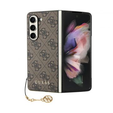   Guess 4G Charms Collection - maska ​​za Samsung Galaxy Z Fold 5 (smeđa)