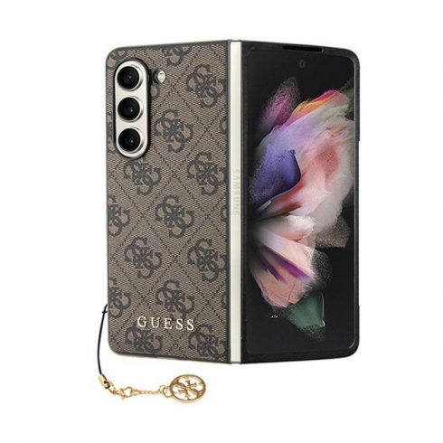 Guess 4G Charms Collection - maska ​​za Samsung Galaxy Z Fold 5 (smeđa)