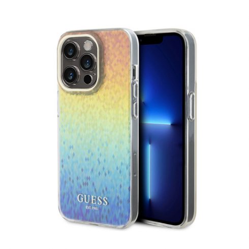 Guess IML Faceted Mirror Disco Iridescent - maska ​​za iPhone 15 Pro (Iridescent)