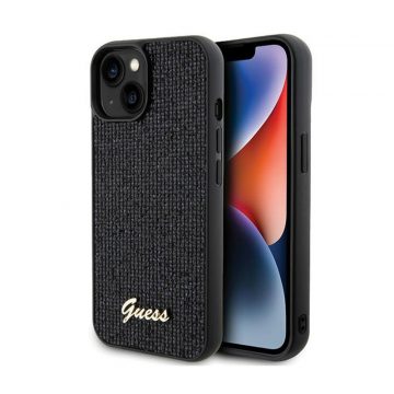 Guess Disco Metal Script - iPhone 14 Case (crna)