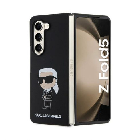 Karl Lagerfeld Silikonska Ikonik - Samsung Z Fold 5 Case (crna)