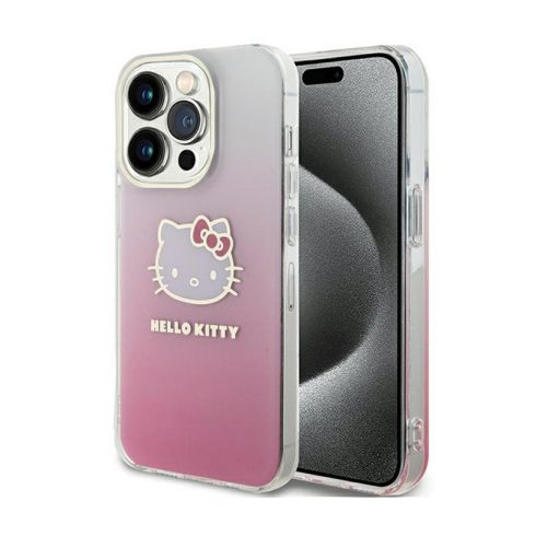 Hello Kitty IML Gradient Electrop Kitty Head - Case iPhone 13 Pro (roza)