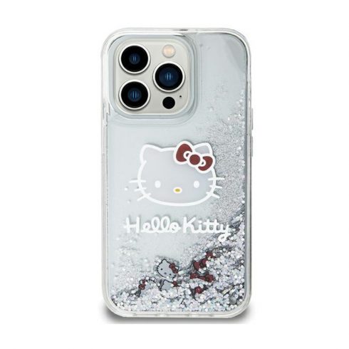 Hello Kitty Liquid Glitter Charms Kitty Head - maska ​​za iPhone 11 (srebrna)