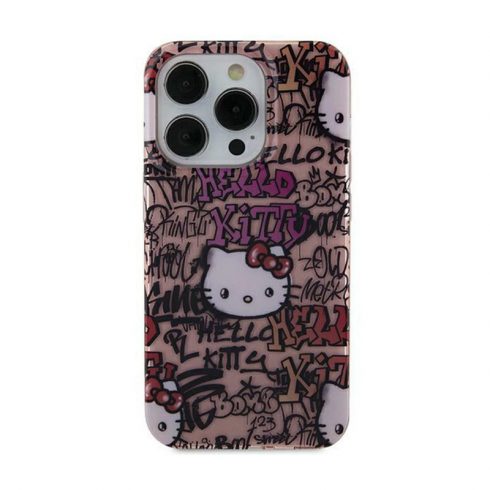 Hello Kitty IML oznake Graffiti - iPhone 15 Case (roza)