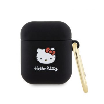   Hello Kitty Silicone 3D Kitty Head - Futrola za AirPods 1/2 gen (crna)