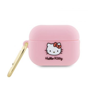   Hello Kitty silikonska 3D glava mace - futrola za AirPods Pro 2 (roza)