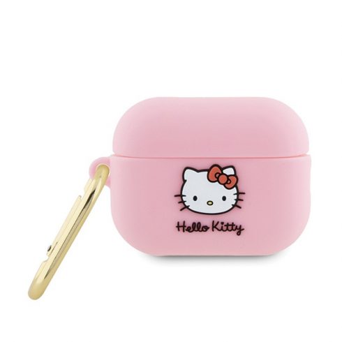 Hello Kitty silikonska 3D glava mace - futrola za AirPods Pro 2 (roza)