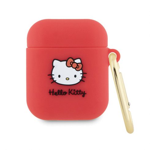 Hello Kitty Silicone 3D Kitty Head - Fuksija za AirPods 1/2 gen (fuksija)