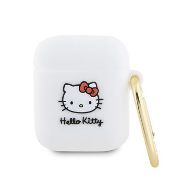   Hello Kitty Silicone 3D Kitty Head - Futrola za AirPods 1/2 gen (bijela)