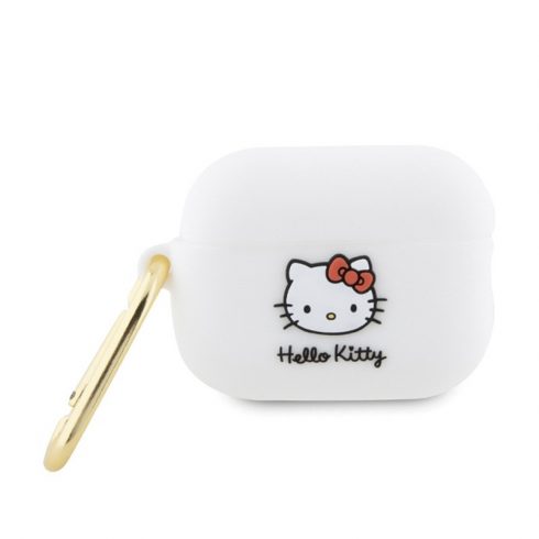 Hello Kitty silikonska 3D glava mace - futrola za AirPods Pro 2 (bijela)