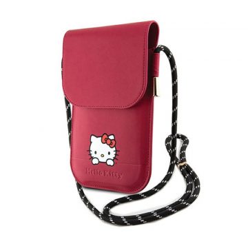   Hello Kitty Leather Daydreaming Cord - torba za telefon preko ramena (ružičasta)